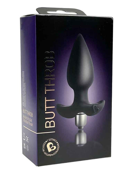 ROCKS-OFF BUTT THROB 7fach VIBRATOR - schwarz