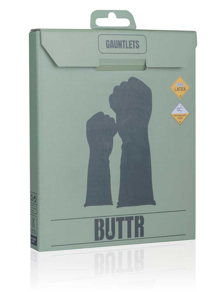 BUTTR Latexhandschuhe schwarz 37cm