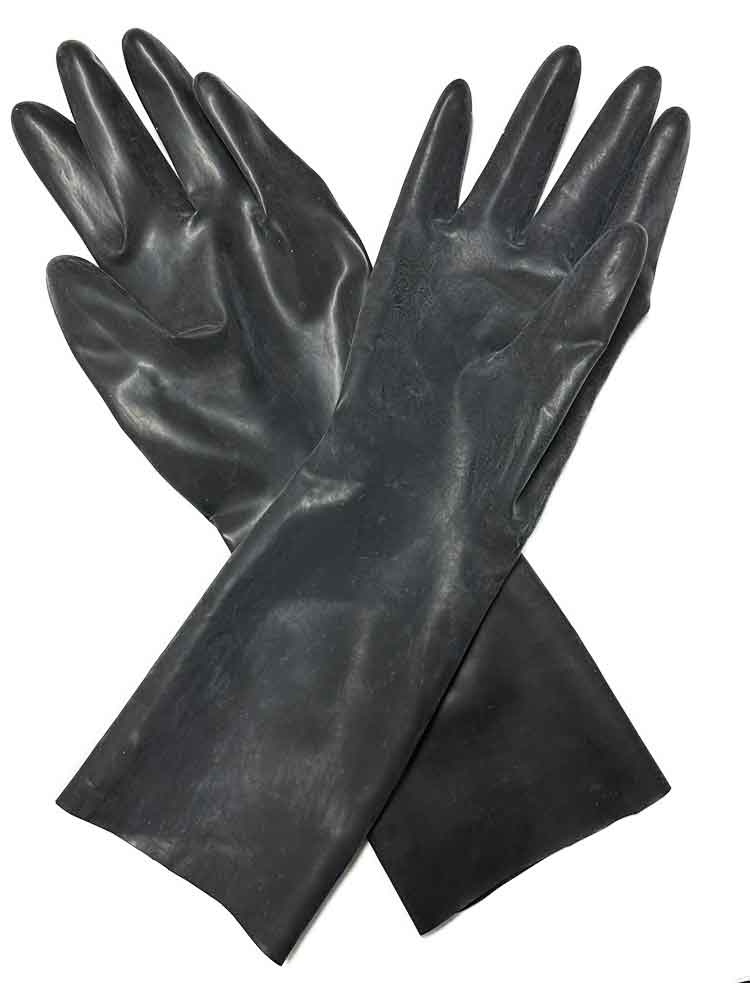 BUTTR Latexhandschuhe schwarz 37cm