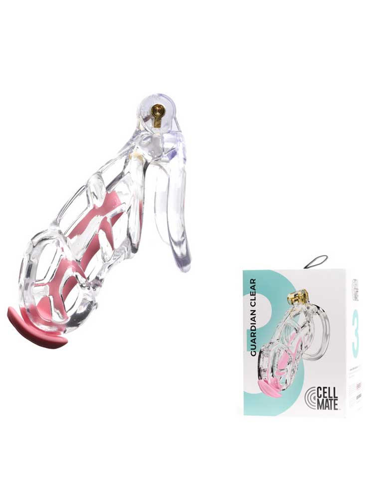 Cellmate Guardian Keuschheitskäfig clear SIZE 3