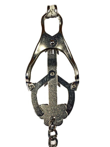 CLOVER CLAMPS Brustwarzenklemmen mit Kette SILBER