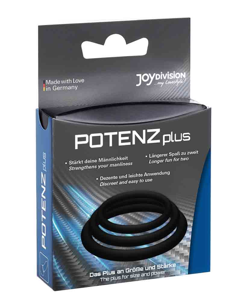 Cockring POTENZ PLUS SET 35-40-45mm schwarz