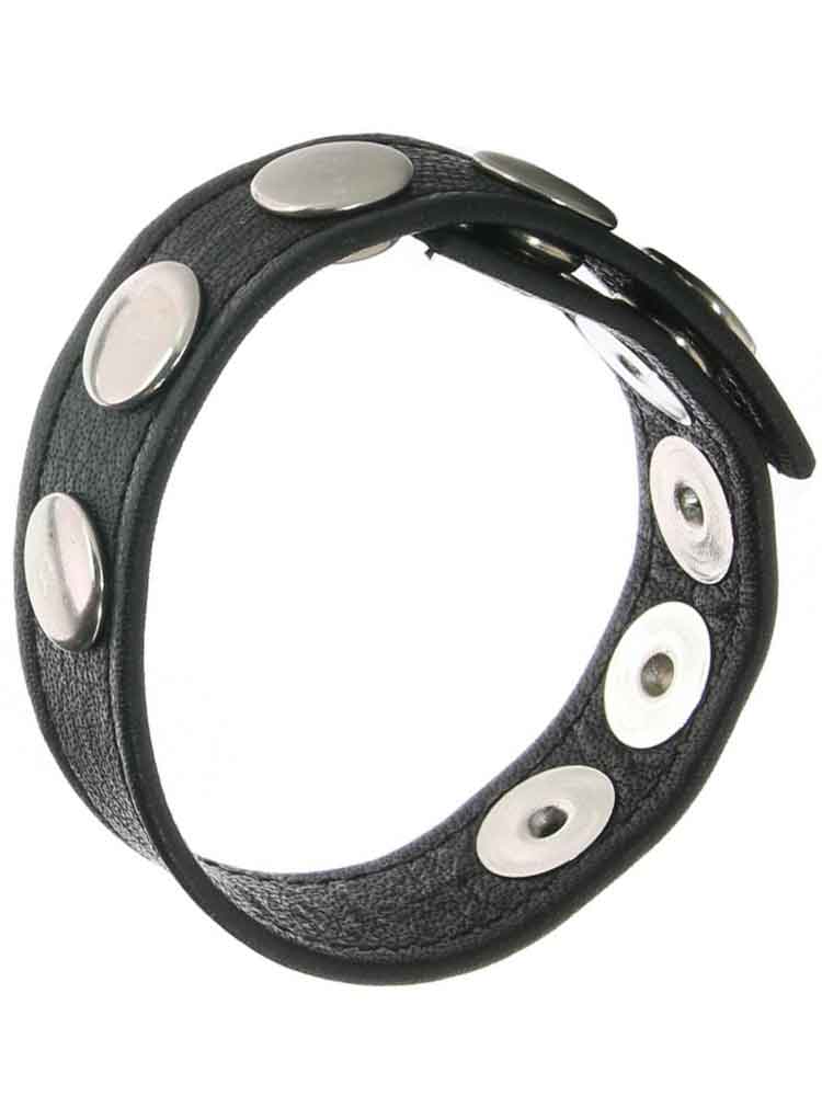 Leder-Cockring 5 Druckknöpfe