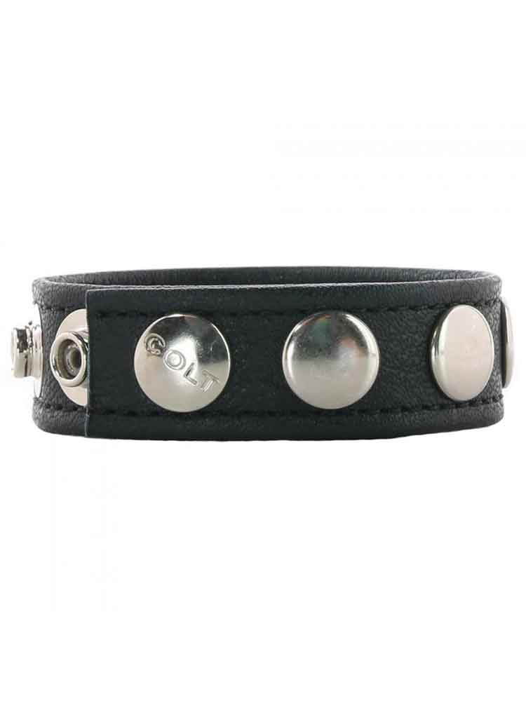 Leder-Cockring 5 Druckknöpfe