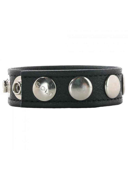 Leder-Cockring 5 Druckknöpfe