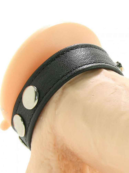 Leder-Cockring 5 Druckknöpfe