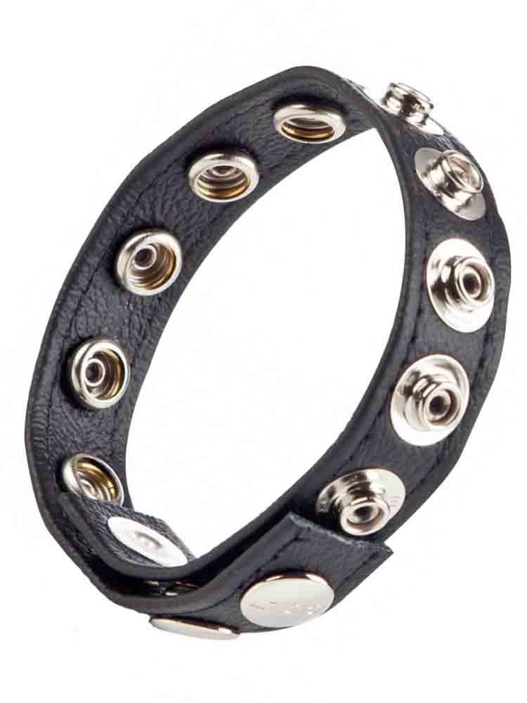 Leder-Cockring 8 Druckknöpfe