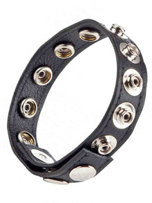 Leder-Cockring 8 Druckknöpfe