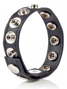 Leder-Cockring 8 Druckknöpfe