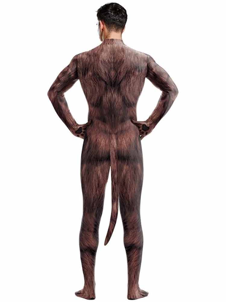 Animal Cosplay WERWOLF Overall braun