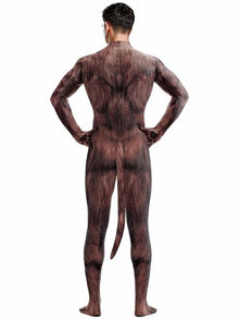 Animal Cosplay WERWOLF Overall braun