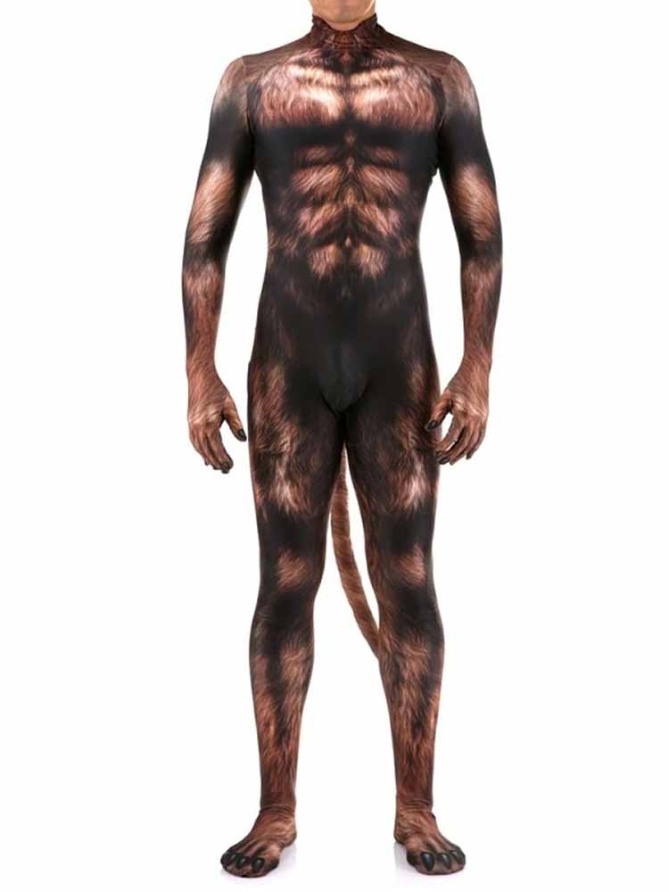 Animal Cosplay WERWOLF Overall braun