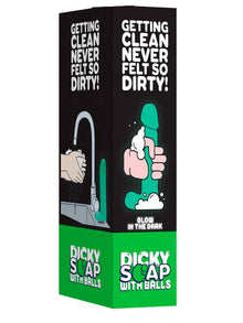 DICKY SOAP with Balls - GLOW IN THE DARK