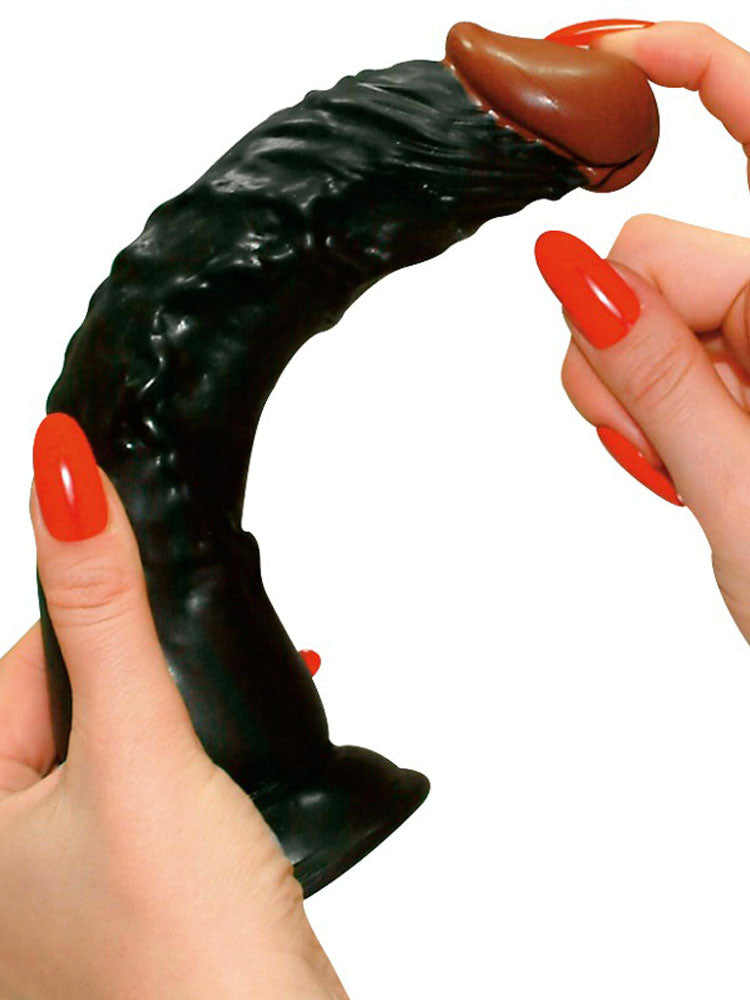 Dildo EUROPEAN LOVER dunkel mit Saugnapf 23cm