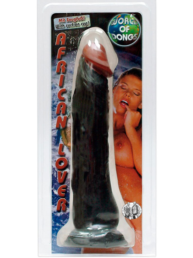 Dildo EUROPEAN LOVER dunkel mit Saugnapf 23cm