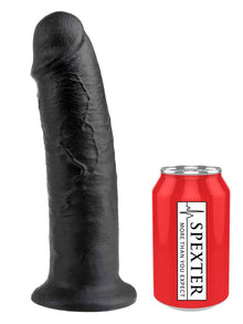 Dildo KING COCK 10 inch - 26x6.5cm - schwarz