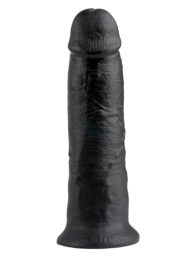 Dildo KING COCK 10 inch - 26x6.5cm - schwarz