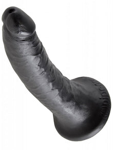 Dildo KING COCK 7 inch - 17.8x4.1cm - schwarz