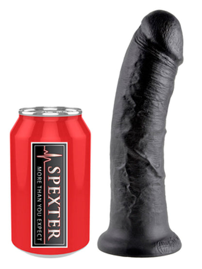Dildo KING COCK 8 inch - 20.3x4.6cm - schwarz