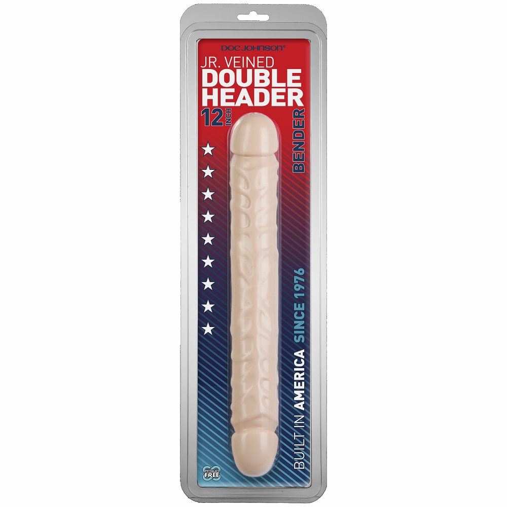 Doppeldildo DOC JOHNSON 12" biegsam - hell