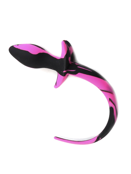 Dogtail Buttplug 7.5x3.1cm schwarz-rosa
