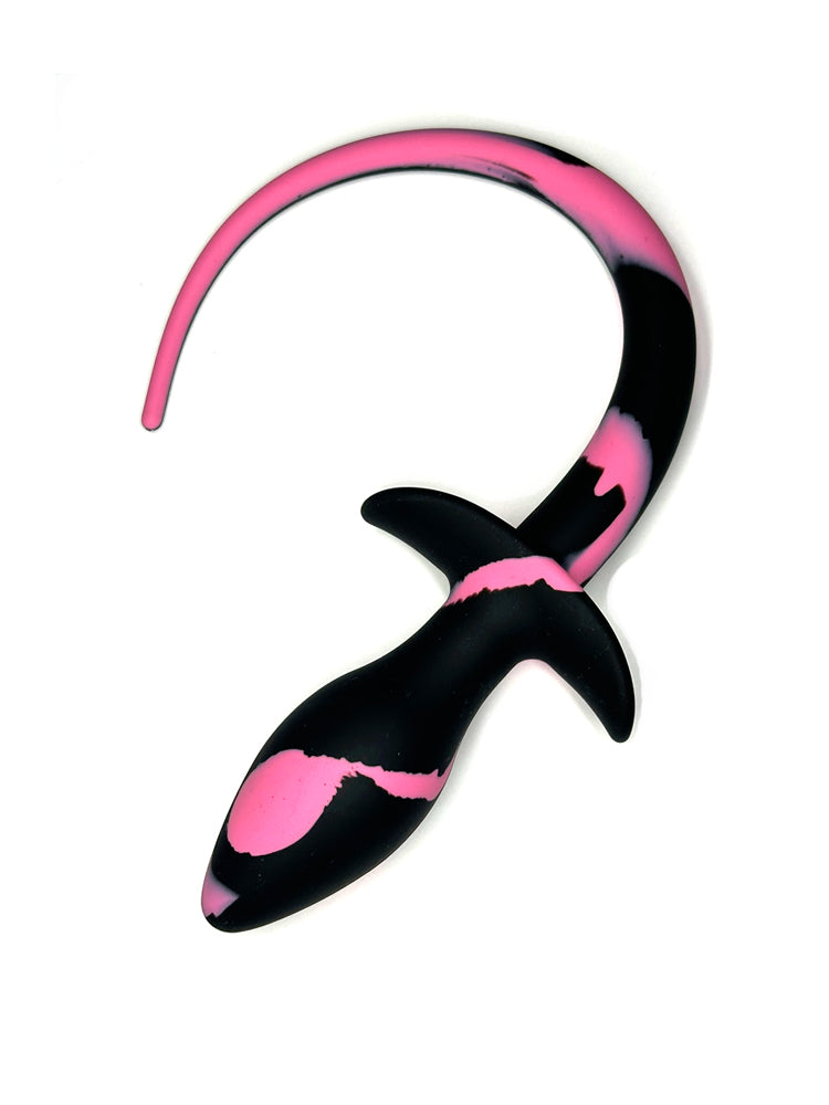 Dogtail Buttplug 7.5x3.1cm schwarz-rosa
