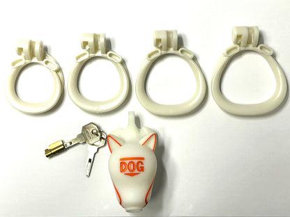 Doglock Käfig 9 x 3.3cm weiss