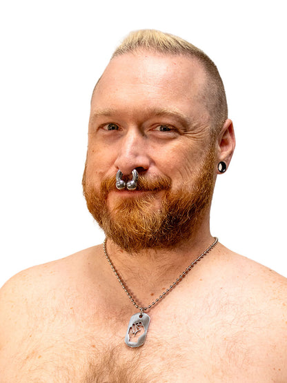 Kink Fetish Dogtag an Kette FIST