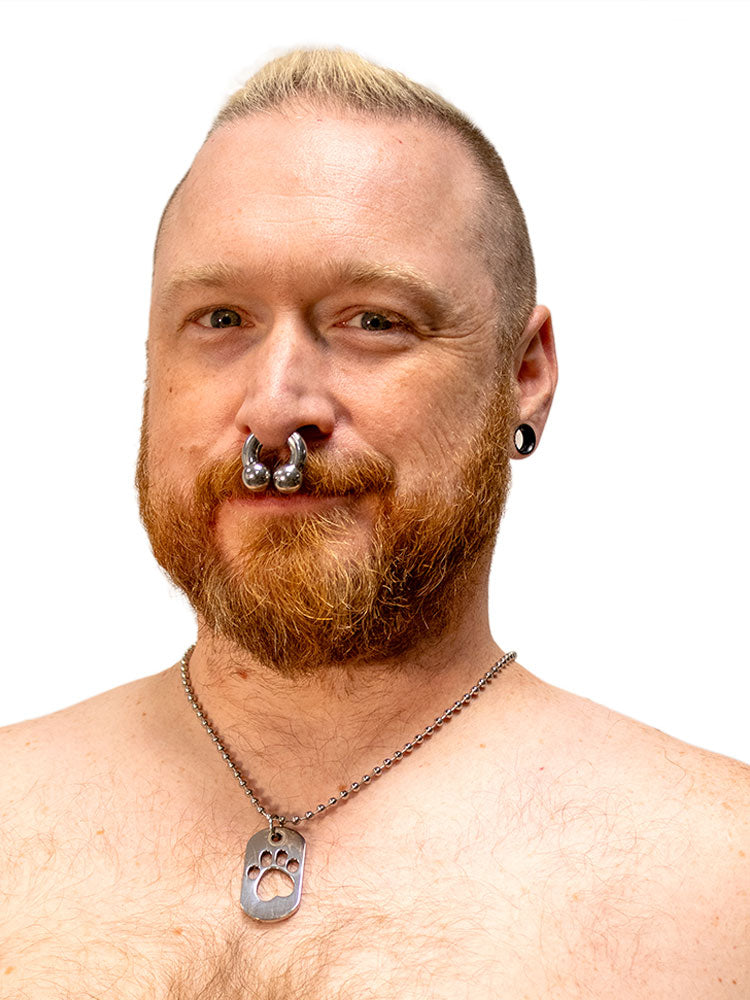 Kink Fetish Dogtag an Kette PAW TAG