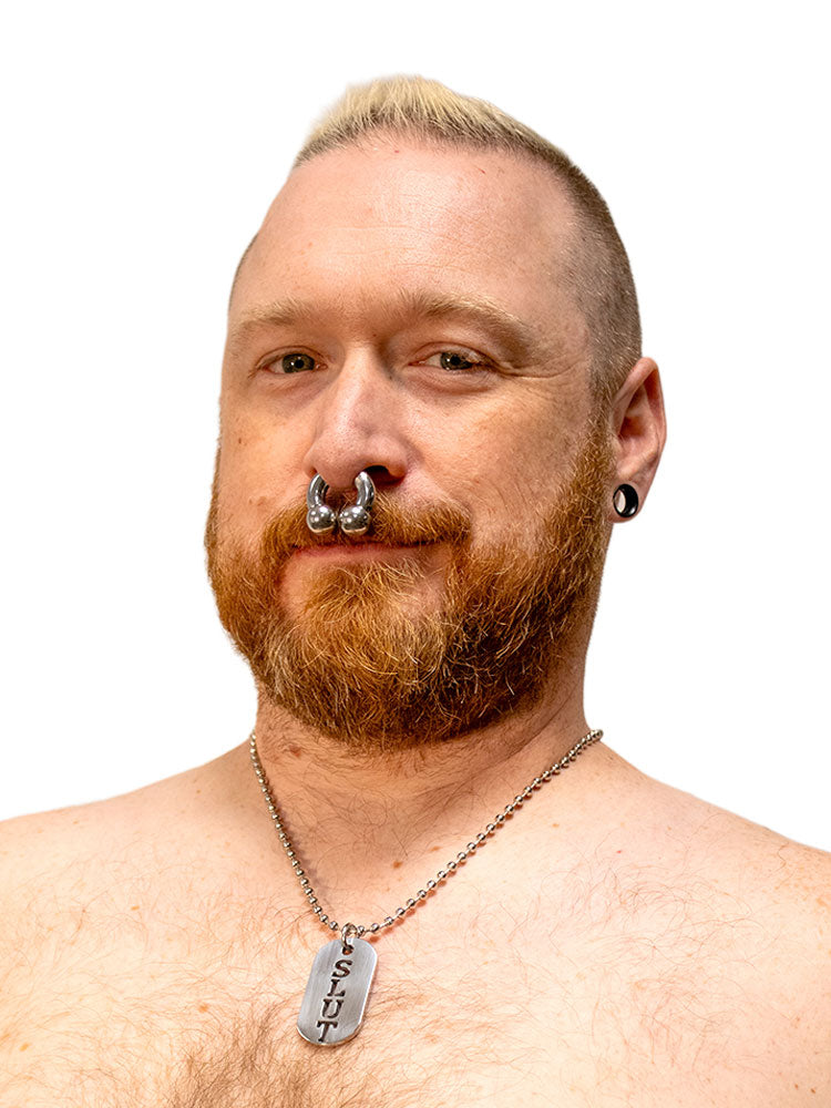 Kink Fetish Dogtag an Kette SLUT