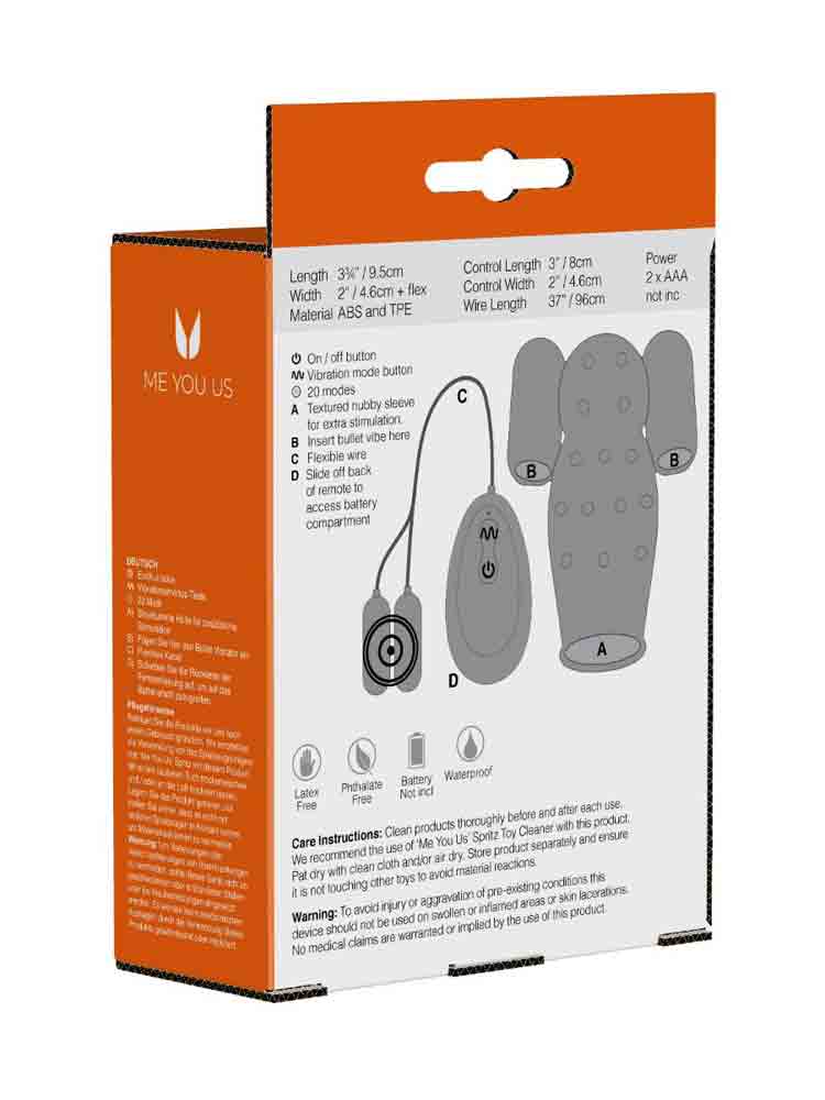 ME YOU US Dual Power Masturbation Sleeve mit Fernbedienung