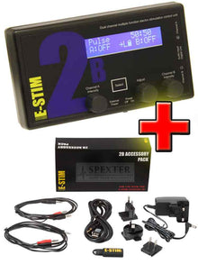 E-STIM 2B Reizstromgerät UND ACCESSORY Pack IM SET