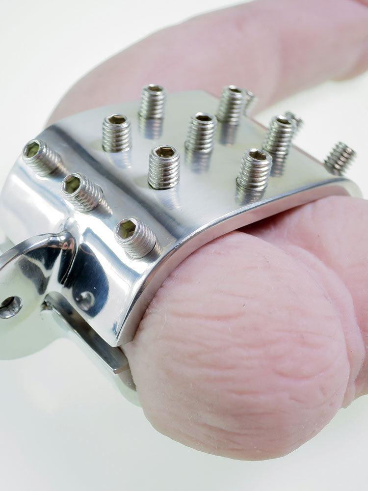 Edelstahl Ballstretcher Oval mit Spikes