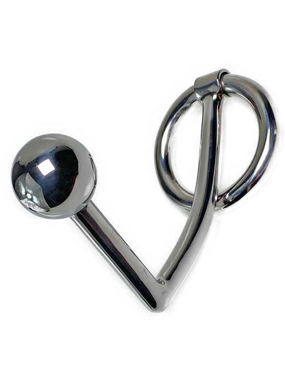 Edelstahl Cockring mit Analanker 30mm-Kugel