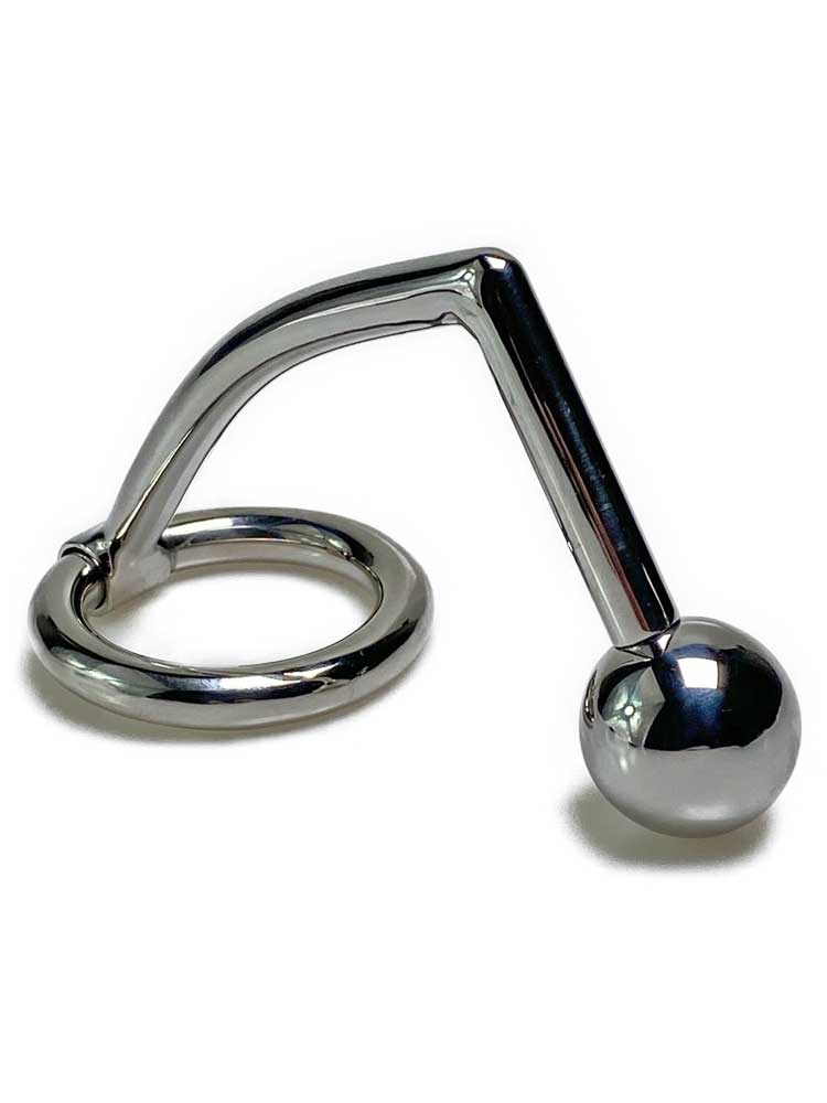 Edelstahl Cockring mit Analanker 30mm-Kugel
