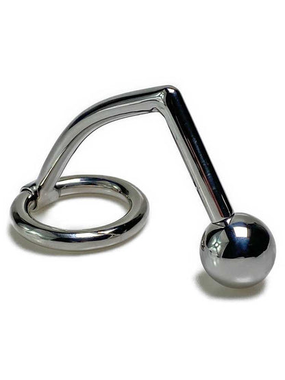 Edelstahl Cockring mit Analanker 30mm-Kugel