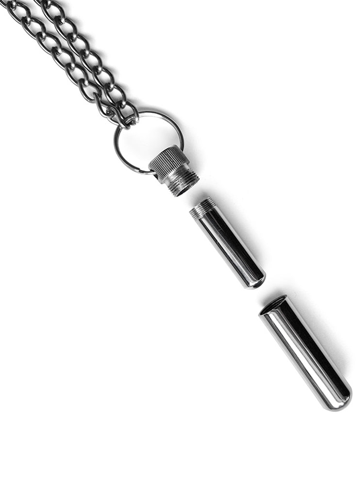 Edelstahl Poppers Inhalator mit Kette