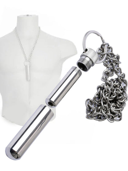 Edelstahl Poppers Inhalator mit Kette
