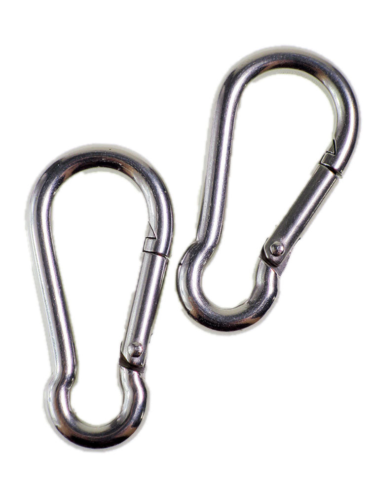 Edelstahl Karabinerhaken 4x40mm - 1 Paar