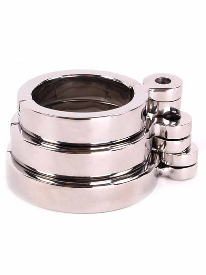 Edelstahl Keuschheitskäfig lang DE LUXE 8cm