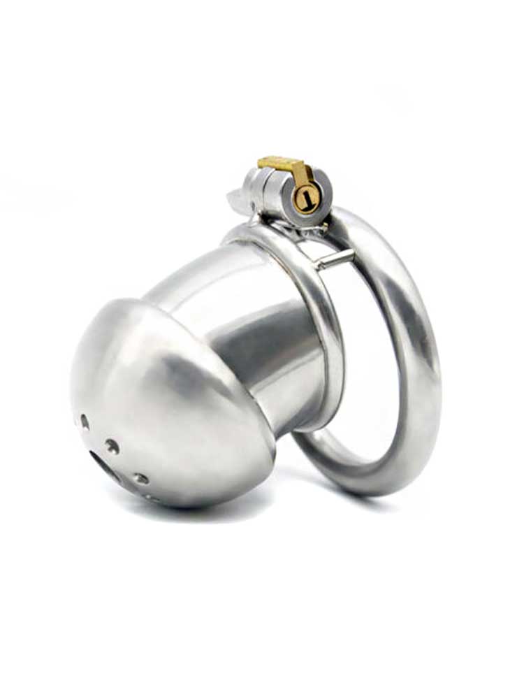 Edelstahl Keuschheitskäfig PIPE SHORT