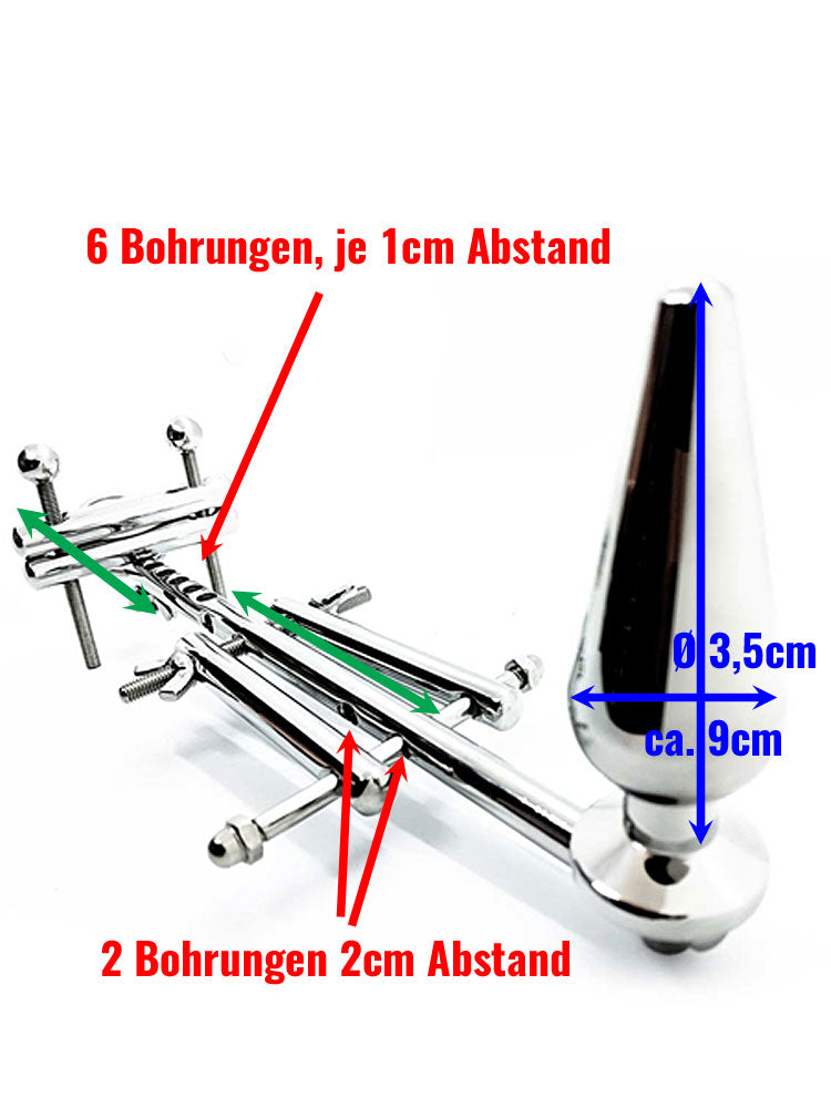 Edelstahl Keuschheits-Tool 4-in-1 CHASTITY