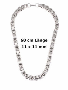 Edelstahl-Halskette, KÖNIGS-KETTE 60cm 11x11mm