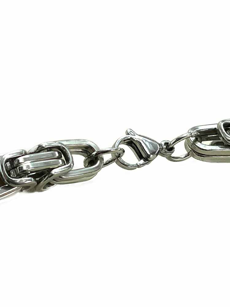 Edelstahl-Halskette, KÖNIGS-KETTE 60cm 8x8mm