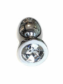 Edelstahlplug mit Kristall CLEAR
