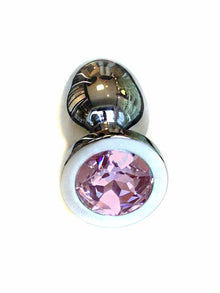 Edelstahlplug mit Kristall ROSA