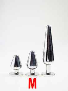 Edelstahlplug 76 x 38mm - medium