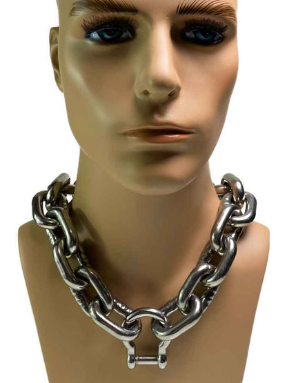Edelstahlkette 10mm - 8mm Schäkel-Verschluss