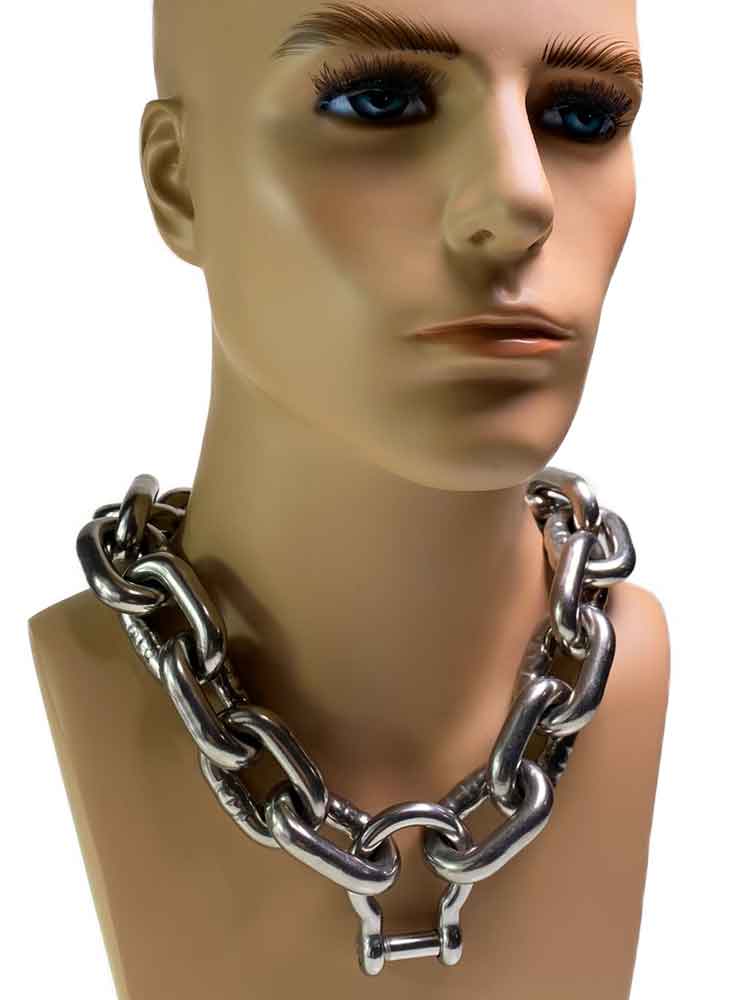 Edelstahlkette 10mm - 8mm Schäkel-Verschluss