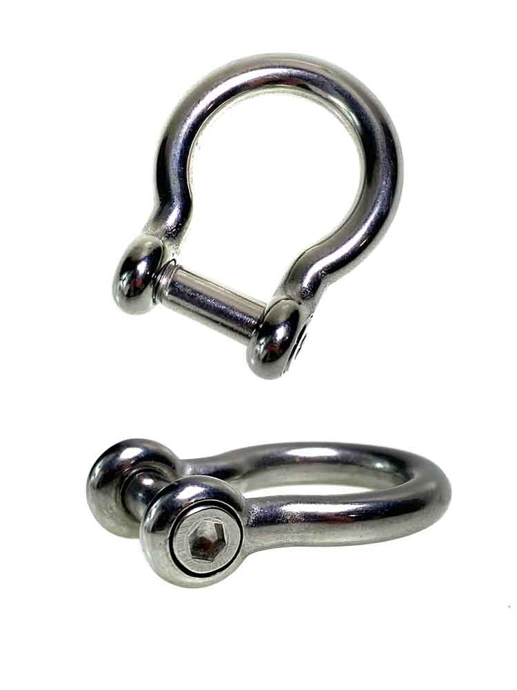 Edelstahlkette 8mm - 8mm-Schäkel-Verschluss